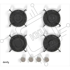 Газовая варочная поверхность Domfy DM6430GH WG белый
