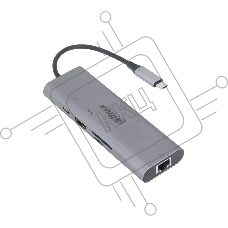 Док станция Dahua 8 in 1 USB 3.1 Type-C to USB 3.0 + HDMI + RJ45 + SD/TF + PD Docking Station