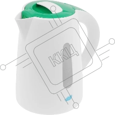 Чайник электрический Великие Реки Томь-1 белый/зеленый