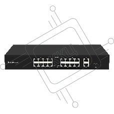 Коммутатор GIGALINK GL-SW-F005-16P, 16×100 Мбит/с PoE + 2×1 Гбит/с + 1×1 Гбит/с SFP, неуправляемый