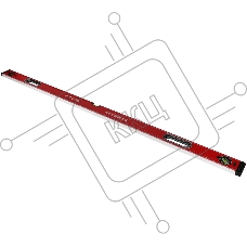 Уровень RGK U4150 пузырьковый 3глаз. магнит. красный (776073)