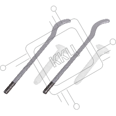 Комплект плоских кронштейнов Royal Thermo с дюбелями 7,2х170мм, серебристые