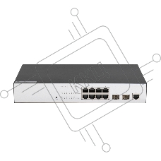 Коммутатор GIGALINK GL-SW-G201-10, 8×1 Гбит/с + 2×1 Гбит/с SFP, управляемый
