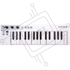Клавиатура MIDI [430201] Arturia [KeyStep] 32 клавиши, мини-клавиатура с velocity&aftertouch, арпеджиатор, 8 голосный шаговый секвенсор, управление скоростью и Tap Tempo, кнопки Sustain Hold, Shift, разъемы MIDI In/Out, Sync In/Out, CV/Gate Outs, Sustain
