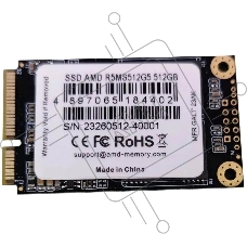 Накопитель SSD AMD Radeon R5 R5MS512G5, 512Gb, mSATA, SATA, R/W 553/480
