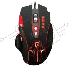 Мышь проводная Qumo PRO Series Juggernaut M84 черный, 6400 dpi, USB, кнопки - 8