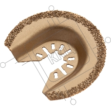 Насадка для МФИ Denzel режущая полукруг., HM, по плитке и дереву, 65 мм