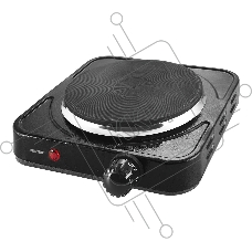 Плита настольная электрическая Centek CT-1506 черный, 1конф ЧУГУН 155мм, 1000Вт, индикатор работы