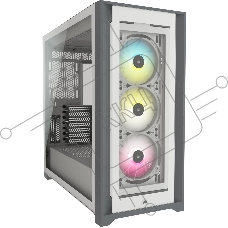 Компьютерный корпус Corsair iCUE 5000X RGB CC-9011213-WW Tempered Glass Mid-Tower Smart Case, White