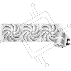 Система охлаждения Water Cooling System PCCooler DE360 Pro WH (300W, 360мм, White, ARGB Pump, Fans: 3x120мм, 86.73CFM, 32dBA, 2200RPM/Pump height 57мм, 28dBA, 3200RPM, Rad thickness 27мм/S: 1851, 1700, 1200, 115X, AM5, AM4, AM3)