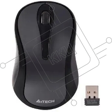 Мышь беспроводная A4Tech G3-280NS серый/черный, 1200 dpi, радиоканал, USB, кнопки - 3
