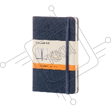 Блокнот Moleskine CLASSIC MM710B20 Pocket 90x140мм, 192 страниц, линейка, твердая обложка, синий сапфир