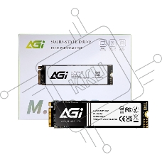 Накопитель SSD AGI AI198, 256Gb, PCIe 3.0 x4, M.2 2280, NVMe, R/W 1950/1200