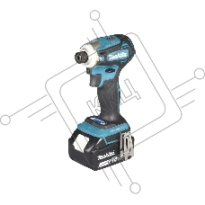Гайковерт Makita DTD172RTJ аккум. патрон:шестигр.1/4