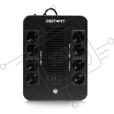 ИБП SMARTWATT UPS SAFE PRO 600 Line-interactive 600VA/360W Brick (Euro x8, LED, 275x210x95(мм), 4,8 кг, гарантия 24мес.