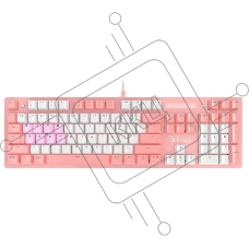Клавиатура проводная A4Tech Bloody B800 Dual Color USB розовый/белый