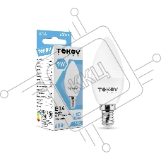 Лампа светодиодная TOKOV LIGHT 9 Вт С37 6500К Е14 176-264В