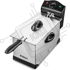 Фритюрница Kitfort КТ-4051 2000Вт серебристый/черный