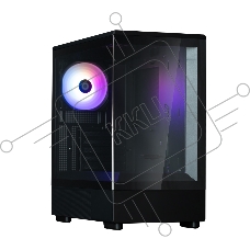 Компьютерный корпус ZALMAN P10, MATX, BLACK, WINDOW, 2x3.5