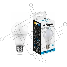 Лампа светодиодная FERON LB-92 (25459) 10W 230V E27 6400K A60