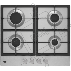 Встраиваемая газовая варочная поверхность Beko HIAG 64225 SX, Нержавеющая сталь