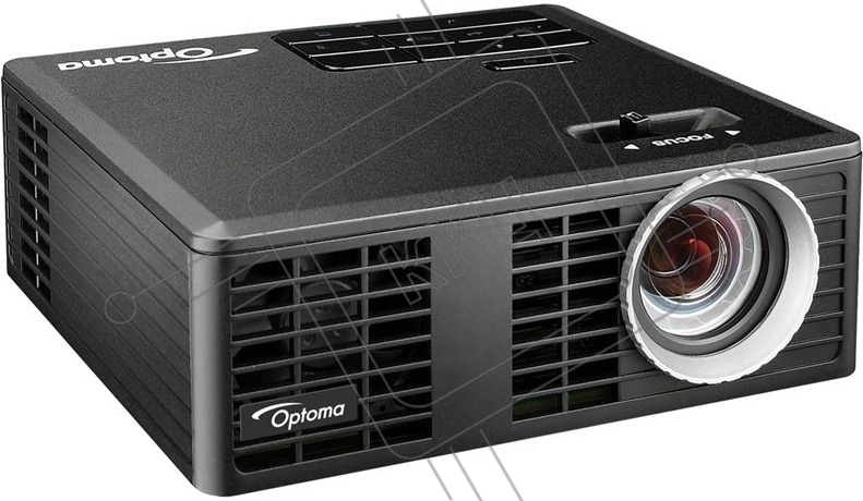 Проектор Optoma ML750e (DLP, LED, WXGA 1280x800, 700Lm, 15000:1, HDMI, USB, MHL, MicroSD, 1x1W speaker, 3D Ready, led 20000hrs, черный, 0.38kg)