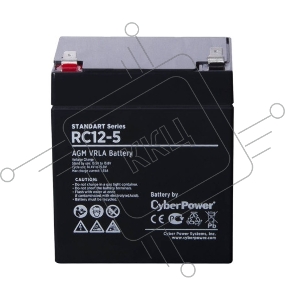 Батарея SS CyberPower RC 12-5 / 12 В 5 Ач Battery CyberPower Standart series RC 12-5 / 12V 5 Ah