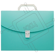 Портфель Бюрократ Pastel PASTPP01GRN 1 отдел. A4 пластик 0.7мм мятный