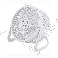 Вентилятор Energy EN-0625 белый, настольный, 2,5 Вт, 1 скорость, 13 см, питание от USB