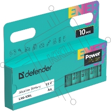 Батарейка алкалиновая Defender LR6-10BL АА,блистер,10 шт., PowerPulse