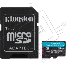 Флеш карта microSDXC 64Gb Kingston SDCG4/64Gb Canvas Go! Plus + adapter