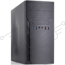 Компьютерный корпус Foxline FL-628-FZ450R-U32-S черный, с блоком питания 450Вт mATX case, w/PSU 450W 12cm, w/2xUSB 2.0, w/2xUSB 3.0 w/pwr cord, w/o FAN, E-lock support
