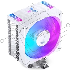 Кулер для процессора JONSBO CR-1000 EVO ARGB (220W, 4-pin PWM, 154мм, Al/Cu, 4x6мм, ARGB, 1x120мм, 59.48CFM, 32.0dBA, 1500RPM, S: 1700/1200/115X, AM4/AM5 белый)