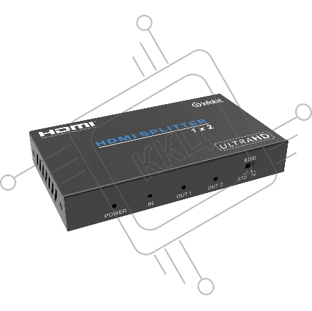 Усилитель - распределитель Infobit [iSwitch 102] 1х2 HDMI 4K60