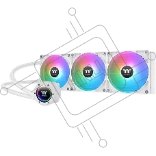 Система водяного охлаждения Thermaltake TH420 V2 Snow Edition ARGB Soc-AM5/AM4/1151/1200/1700 белый 4-pin 34.7dB Al+Cu Ret (CL-W378-PL14SW-A)