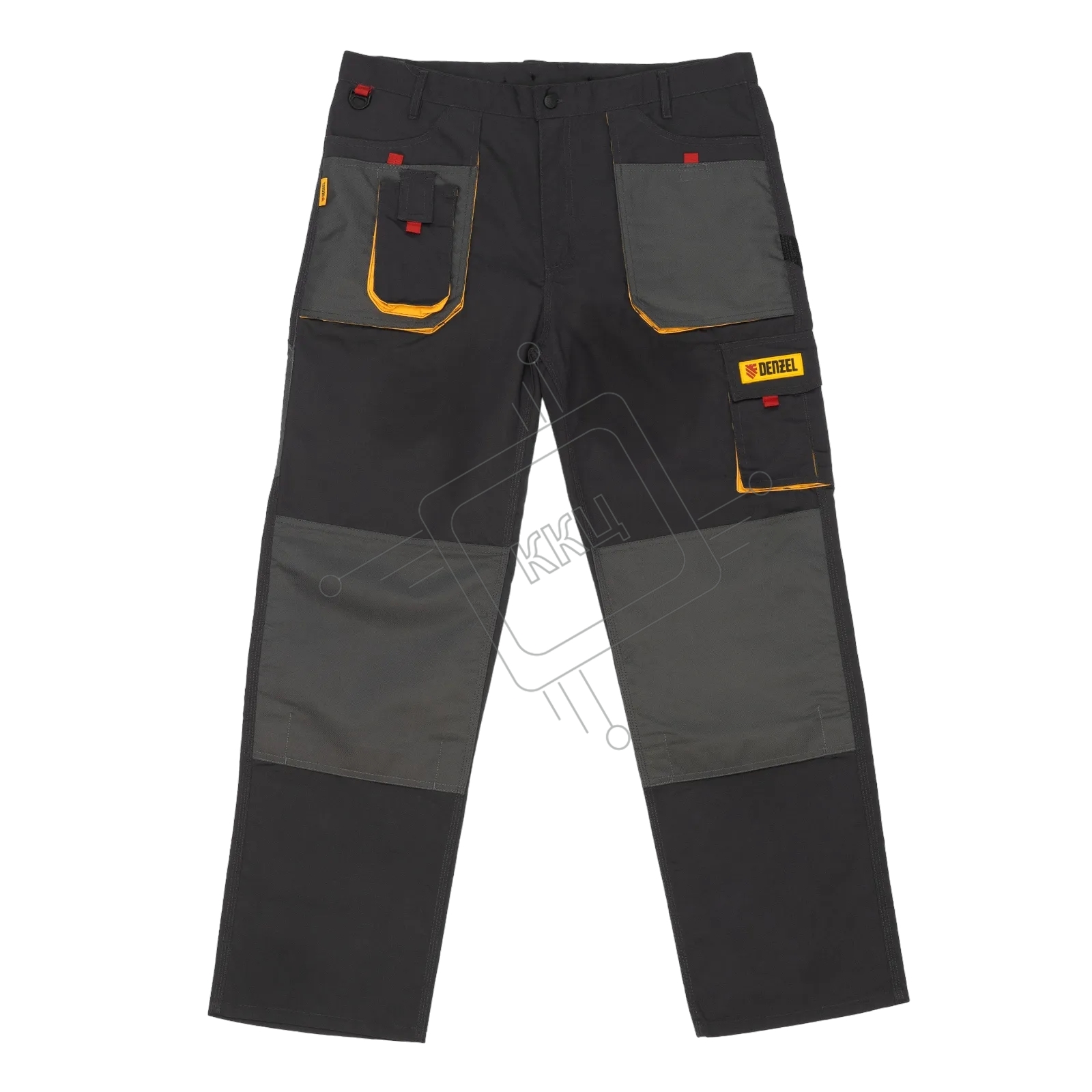 Брюки профессиональные рабочие Denzel 65% полиэстер 35% хлопок, XL