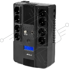 Источник бесперебойного питания Бастион SKAT-UPS 800-AID-IN-1x9-8 / 800 ВА / 480Вт / 4 x CEE 7 (евророзетка)