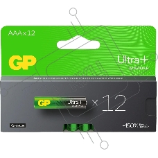 Батарея GP Ultra Plus Alkaline 24AUPA21-2CRB12 AAA (12шт) блистер