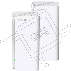 Трехдиапазонная гигабитная Wi-Fi Mesh система Tenda MX21 Pro (2-pack) AXE5700, 2,4/5/6 ГГц, до 5665 Мбит/с, 3x1Гбит/с