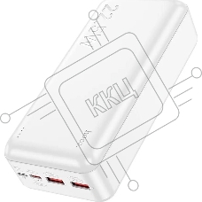 Портативный аккумулятор HOCO (6931474782526) J101B Astute 30000 mAh белый Портативный аккумулятор HOCO (6931474782526) J101B Astute 30000 mAh белый