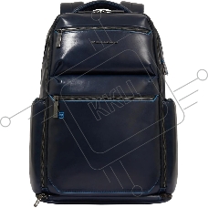 Рюкзак мужской Piquadro Blue Square CA6592B2BM/BLU2, кожа, темно-синий