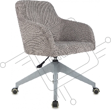 Кресло офисное Бюрократ CH-380GL коричневый Marsell 22, крестов. 4-луч. пластик, пластик серый