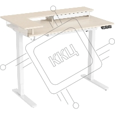 Стол для компьютера Cactus CS-EDL-DWT столешница ДСП светлый дуб каркас белый 120x71x60см Стол для компьютера Cactus CS-EDL-DWT столешница ДСП светлый дуб каркас белый 120x71x60см