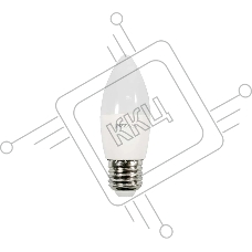 Лампа светодиодная JazzWay PLED-ECO-C37 5Вт свеча 3000К тепл. белый E27 400лм 230В