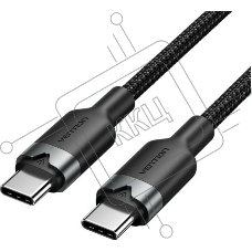 Кабель Vention USB 2.0 CM/CM - 1м. черный 3А PD60W
