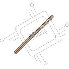 Сверло PATRIOT EXPERT по металлу, Р6М5К5, 6,5 мм, 1шт в блистере