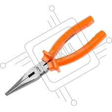 Длинногубцы Sparta Classic, 180 мм, прямые шлифованные, пластмассовые рукоятки