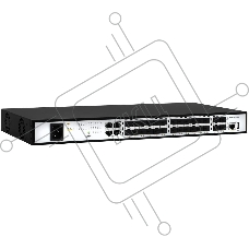 Управляемый коммутатор уровня SNR 2+, 20 портов 100/1000Base-X SFP, 4 порта Combo 10/100/1000Base-T100/1000Base-X SFP, 4 порта 1/10G SFP+, встроенный БП ~220V AC