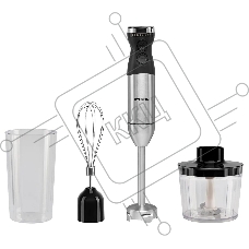 Блендер погружной Hyundai HYB-H3824 800 Вт, серебристый/черный