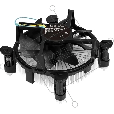 Кулер KingPrice KPAC-65-PWM3 92x92x25мм Soc-1200/1150/1151/1155 черный 4-pin 18-35dB Al 65W 140gr Ret